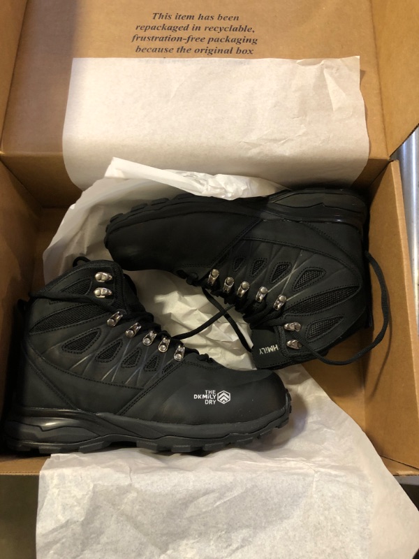 Photo 1 of BLACK HIKING BOOTS SIZE 8