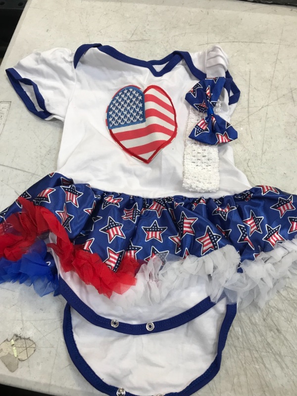 Photo 1 of 1 YEAR OLD ONESIE AMERICAN FLAG