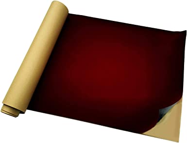 Photo 1 of 17.7 by 100 Inches Self Adhesive Velvet Roll,Adhesive Velvet Fabric for Jewelry Display cabinets (Burgundy Dark Red)
