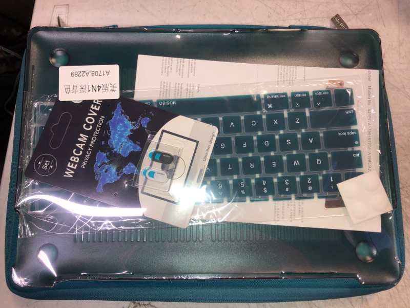 Photo 1 of MOSISO 12 INCH HARDSHELL MACBOOK CASE AND CARRYING CASE, INCLUDES KEYBOARD COVERS, WEBCAM COVERS 