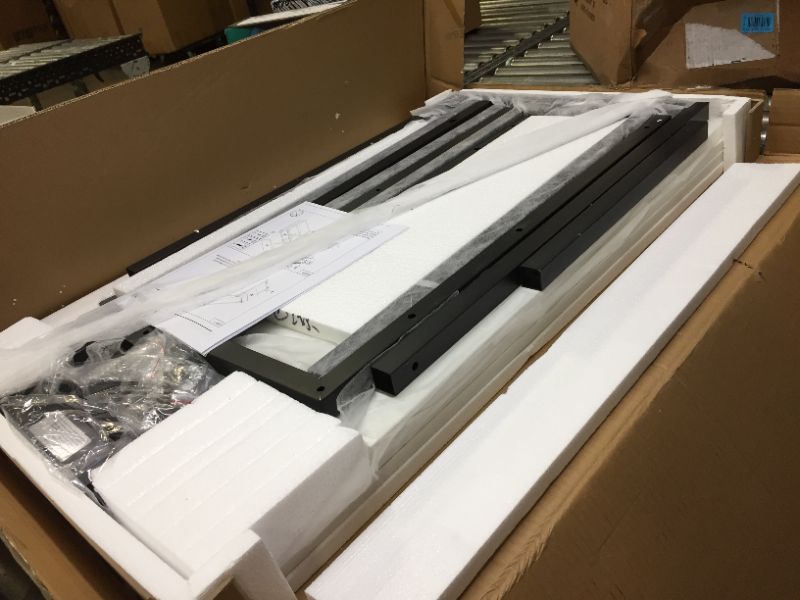 Photo 3 of Homieasy Small L Shaped Computer Desk, 47 Inch L-Shaped Corner Desk with Reversible Storage Shelves for Home Office Workstation, Modern Simple Style Writing Desk Table with Storage Bag(White) White 47inch - like new 