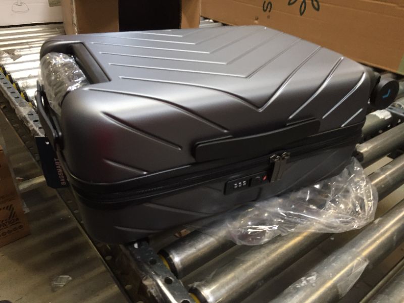 Photo 3 of BAGSMART Carry On Luggage Airline Approved, 20 Inch Lightweight Carry On Suitcase, Hard Shell Luggage with Spinner Wheels, 100% PC Rolling Suitcases for Men and Women, Silver Gray Silver Grey