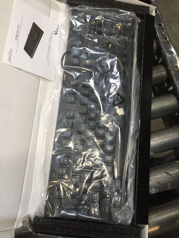 Photo 1 of PERIBOARD-329, Scissor Switch Wired USB Backlit Big Letter USB Gaming Keyboard