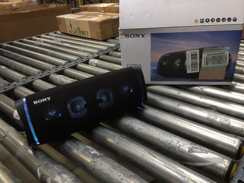 Photo 3 of Sony SRS-XB43 EXTRA BASS Wireless Bluetooth Powerful Portable Speaker, IP67 Waterproof & Durable for Home, Outdoor, and Travel, 24 Hour Battery, Party Lights, USB Type-C, and Speakerphone, Black Black SRS-XB43 Speaker