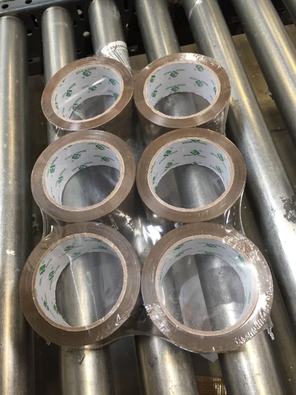 Photo 2 of BOMEI PACK 6Rolls Brown Packing Tape with Dispenser, Box Packing Tape Rolls for Packaging, Shipping and Moving, 2.4Mil 1.88