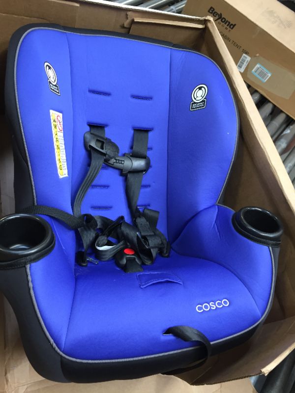 Photo 2 of Cosco Onlook 2-in-1 Convertible Car Seat, Rear-Facing 5-40 pounds and Forward-Facing 22-40 pounds and up to 43 inches, Vibrant Blue