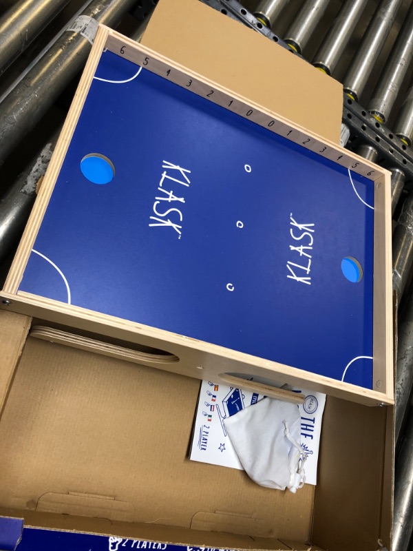 Photo 2 of KLASK: The Magnetic Award-Winning Party Game of Skill - for Kids and Adults of All Ages That’s Half Foosball, Half Air Hockey Original