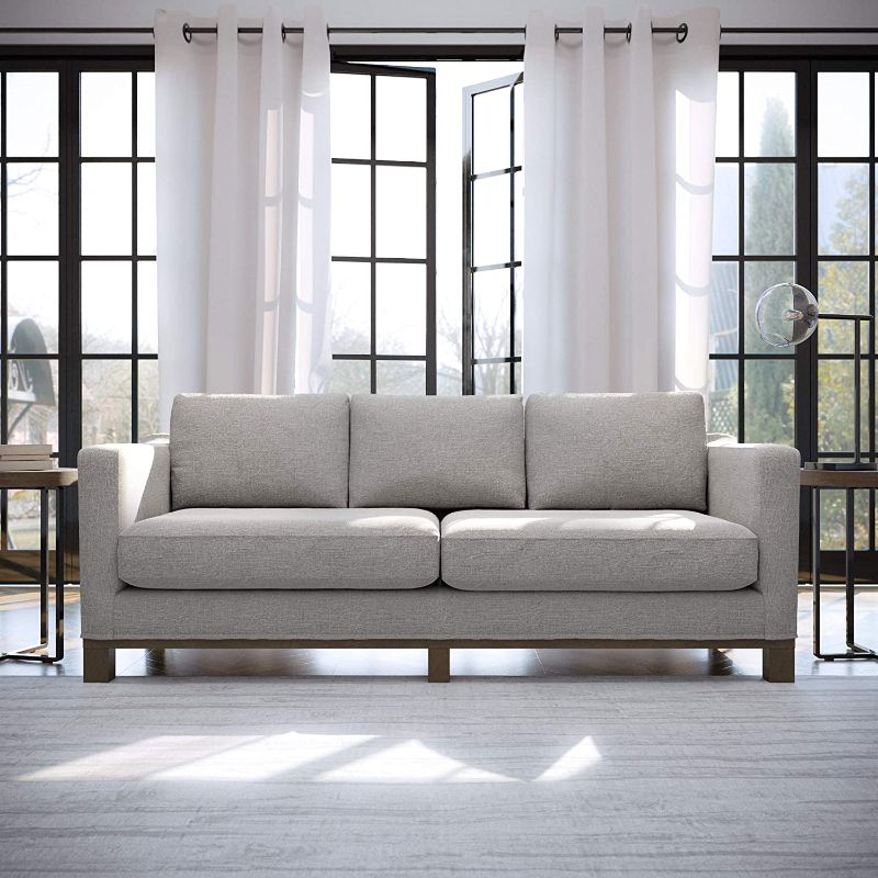 Photo 1 of 2 Box Set - Edenbrook Parkview Upholstered Wood Base-Two-Cushion Design-Contemporary Feel, Sofa, Misty Gray --- Box Packaging Damaged, Item is New

