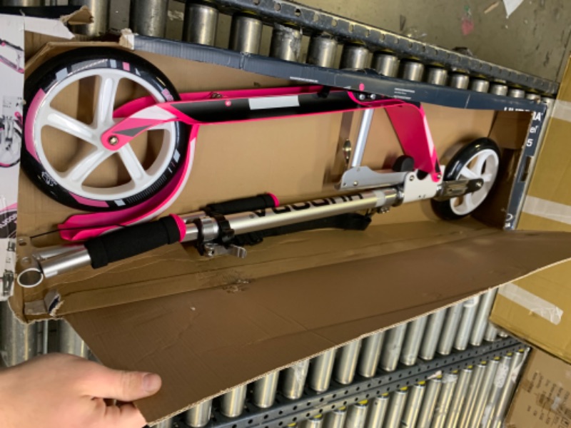 Photo 3 of HUDORA Big Wheel Scooter 205 - Tret-Roller White/Pink --- Box Packaging Damaged, Item is New
