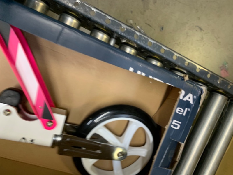 Photo 4 of HUDORA Big Wheel Scooter 205 - Tret-Roller White/Pink --- Box Packaging Damaged, Item is New
