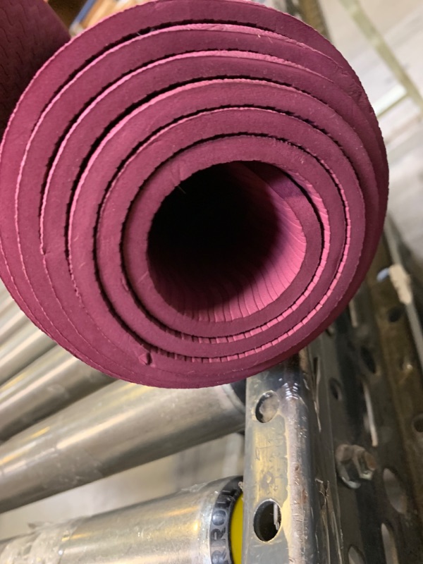 Photo 2 of 2ft Purple Yoga Mat --- Box Packaging Damaged, Moderate Use, Dirty From Previous Use
