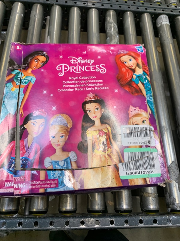 Photo 2 of Disney Princess Royal Collection, 12 Royal Shimmer Fashion Dolls with Skirts and Accessories, Toy for Girls 3 Years Old and Up --- Box Packaging Damaged, Item is New
