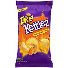 Photo 1 of 12 Pack Box Lot - Takis Kettlez Habanero Fury Potato Chips, Habanero Pepper Artificially Flavored Chips, 8 Ounce Bag - Best by May/10/2023
