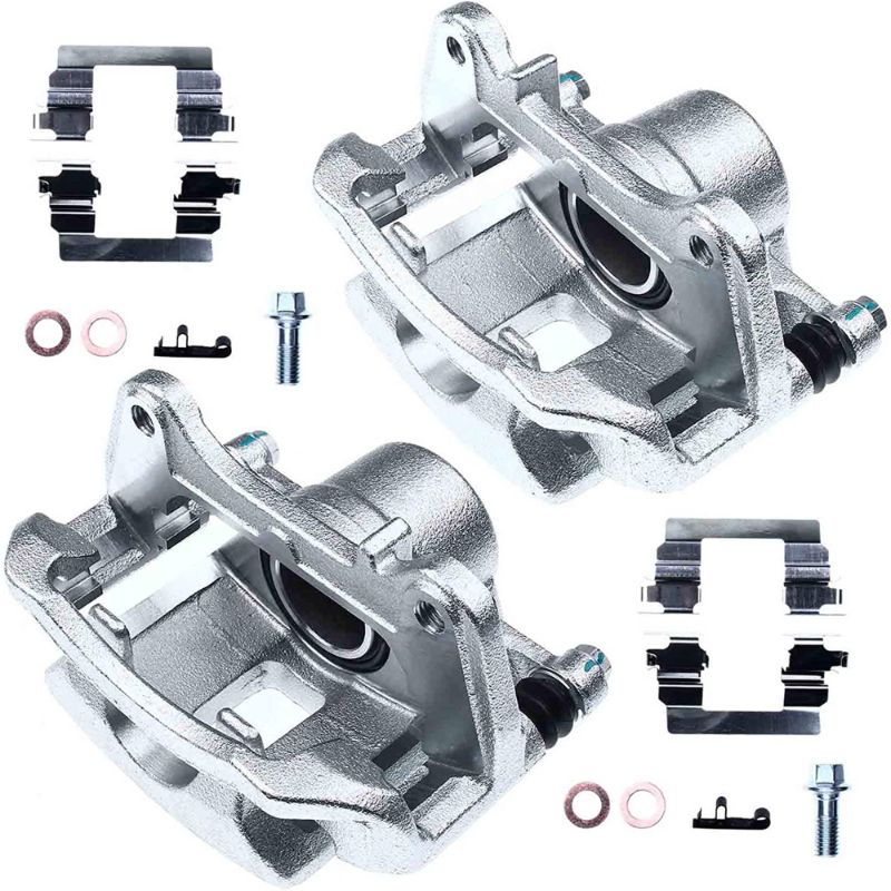 Photo 1 of A-Premium Disc Brake Caliper Assembly with Bracket Compatible with Front Rear Left and Right Side 2-PC Set
