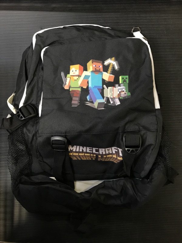 Photo 1 of KIDS BACKPACK / MINECRAFT STORY MODE BACKPACK IN COLOR BLACK 