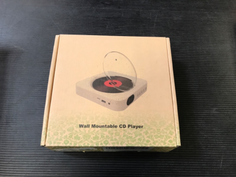 Photo 1 of Qoosea Portable CD Player with Bluetooth Wall Mountable CD Music Player Home Audio Boombox with Remote Control FM Radio Built-in HiFi Speakers MP3 Headphone Jack AUX Input Output
