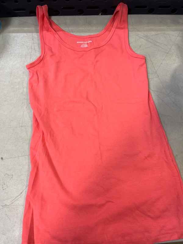 Photo 1 of Amazon Essentials Women's Slim-Fit Tank, Small Coral Pink