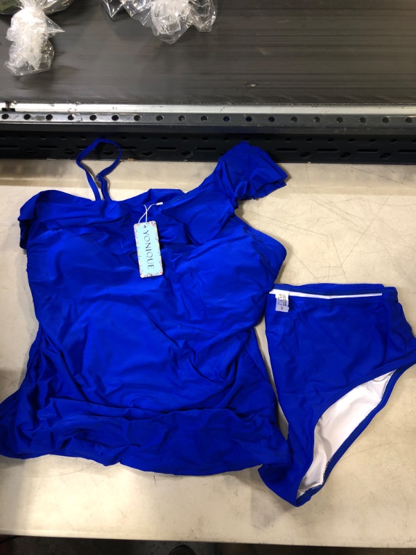 Photo 1 of BLUE YONIQUE - WOMENS TWO PIECE BATHING SUIT SET - SIZE : 2XL