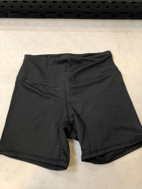 Photo 1 of BLACK BIKER SHORTS - MEDIUM - DAMAGE : DIRTY & STAIN / SHOWN IN PHOTO