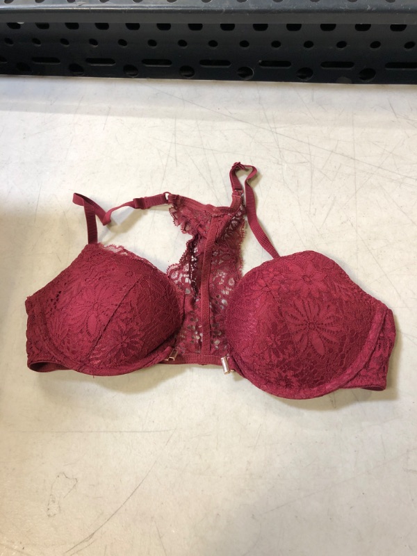 Photo 1 of AUDEN LACE DEEP RED BRA - 32B