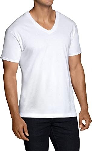 Photo 1 of Fruit of the Loom Tall Men's White V- Neck T-Shirts, 3 Pack - XLT