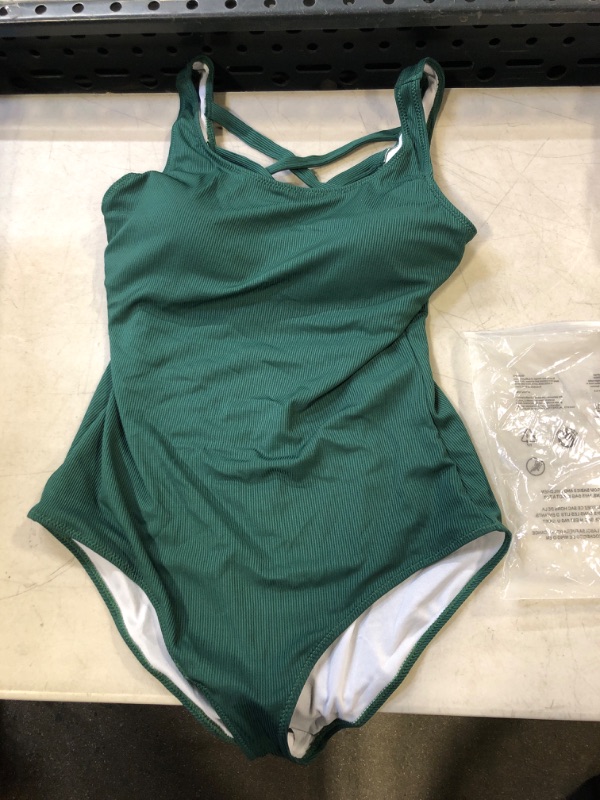 Photo 1 of GREEN ONE PIECE BATHING SUIT - SIZE : LRG
