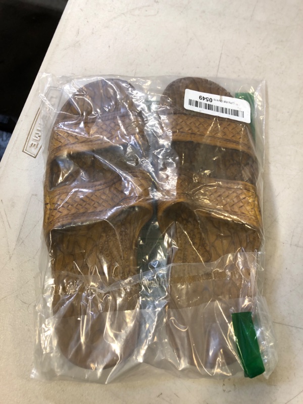 Photo 1 of Pali Hawaii Light Brown JANDAL + Certificate of Authenticity 8
