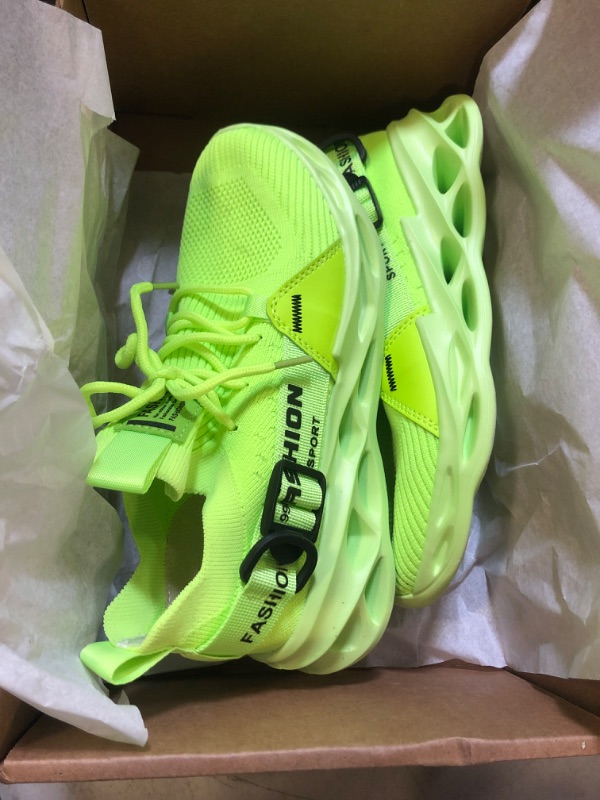 Photo 1 of LIME GREEN FASHION SNEAKERS 7.5