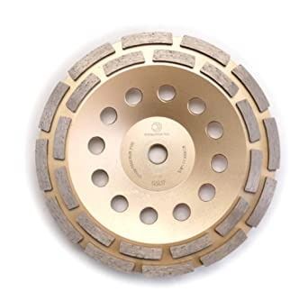Photo 1 of 7 inch Diamond Cup Grinding Wheel, Double Row Grinding Wheel, Premium Higher Diamond Concentration, for Angle Grinder Polishing and Cleaning Stone, Concrete Cement, Marble, Rock, Granite etc. (7")…
