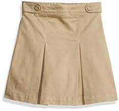 Photo 1 of Amazon Essentials Girls' Uniform Skort X-Large Slim KHAKI