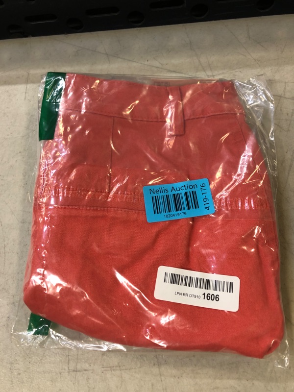 Photo 1 of Amazon Essentials Women's 5" Inseam Chino Short (Available in Straight and Curvy Fits) Classic Coral Pink 4