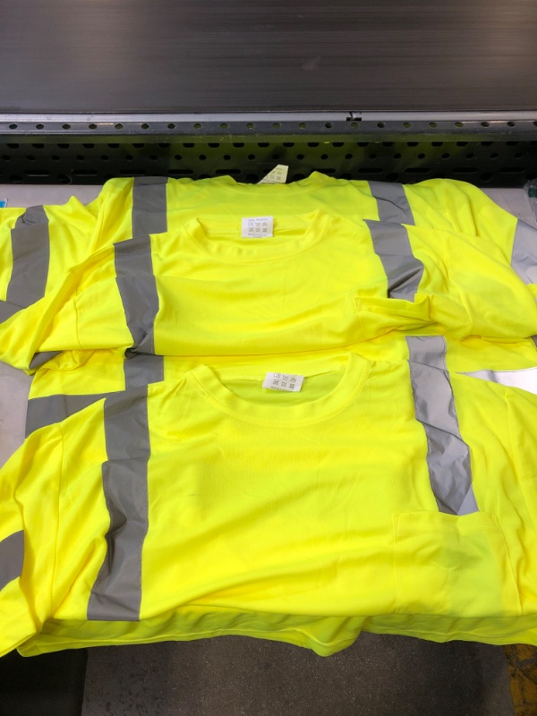 Photo 2 of 3CT CONSTRUCTION WORKER - YELLOW HIGHLIGHTER T-SHIRT - XL