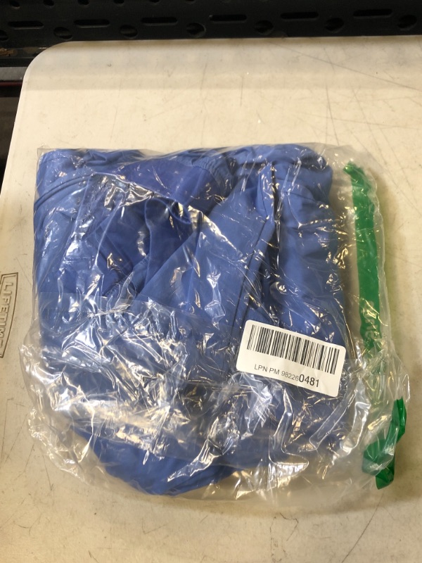 Photo 1 of Adar Pro Core Classic Scrub Set for Women - Tailored V-Neck Scrub Top & Tailored Yoga Scrub Pants XX-Small Petite Ceil Blue