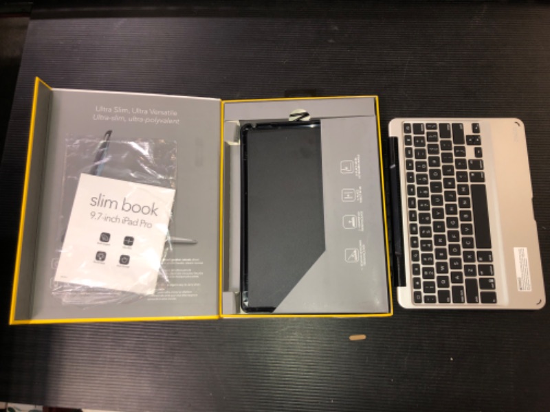 Photo 1 of ZAGG Slimbook Go - Ultrathin Case, Hinged with Detachable Bluetooth Keyboard - Made for Apple iPad Pro 
