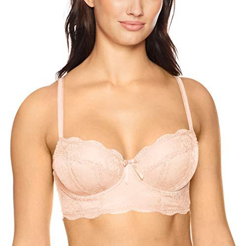 Photo 1 of  Size 32G - Freya Fancies Full Figure Longline Underwire Bra in Beige at Nordstrom, Size 32G
