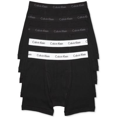 Photo 1 of Calvin Klein 5-Pack Mens Cotton Classic Fit Boxer Briefs $64 (XLarge Black)
