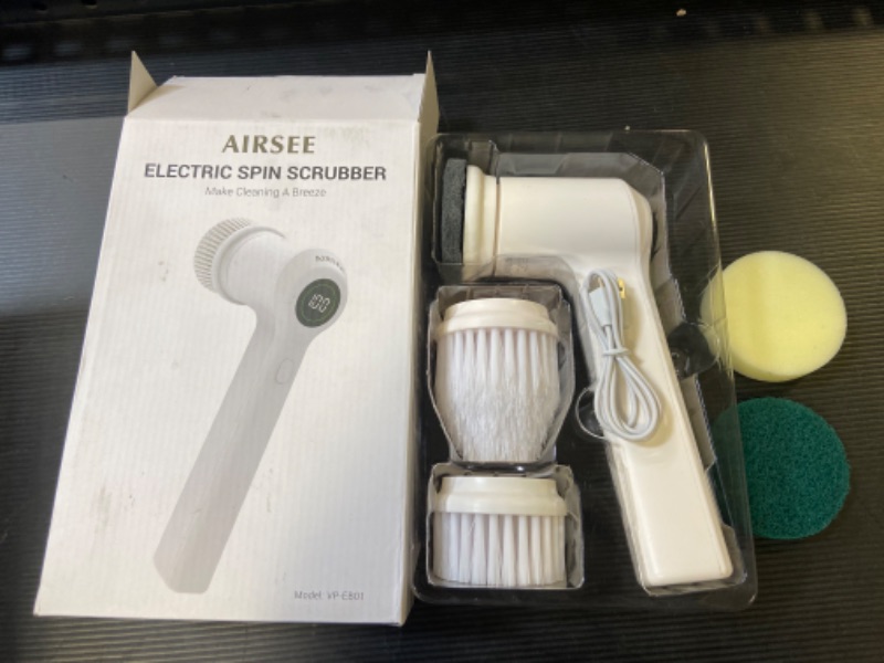 Photo 1 of AIRSEE ELECTRIC SPIN SCRUBBER / WHITE 