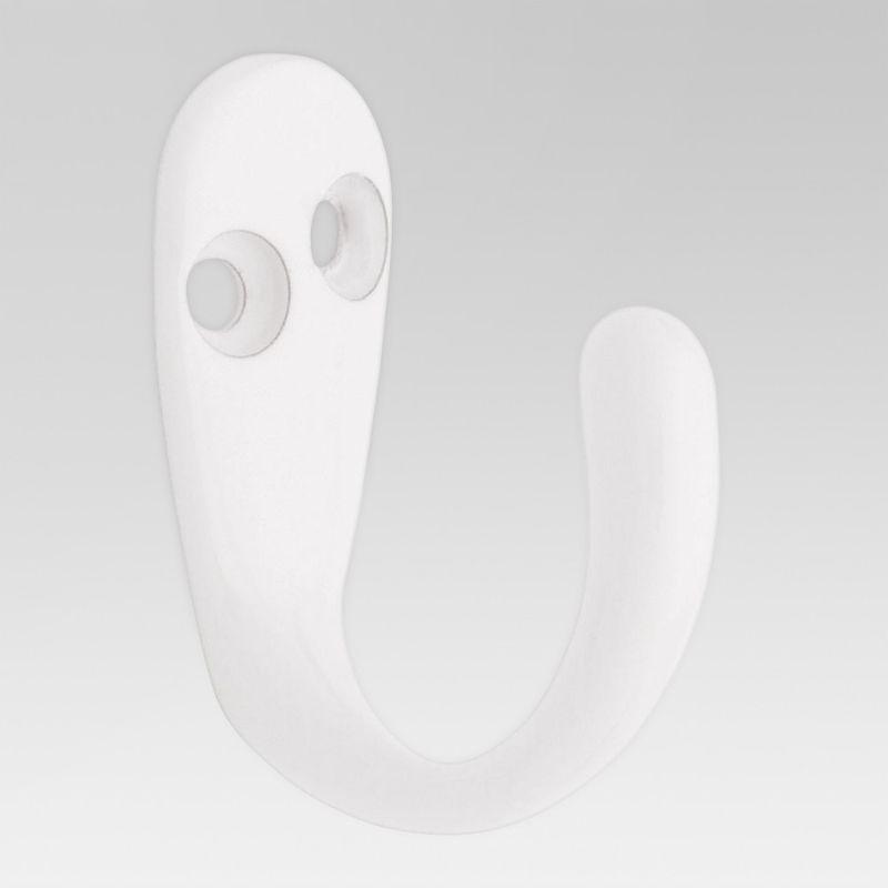 Photo 1 of 4PACK -  Single Prong Robe Hooks - White - Room Essentials
