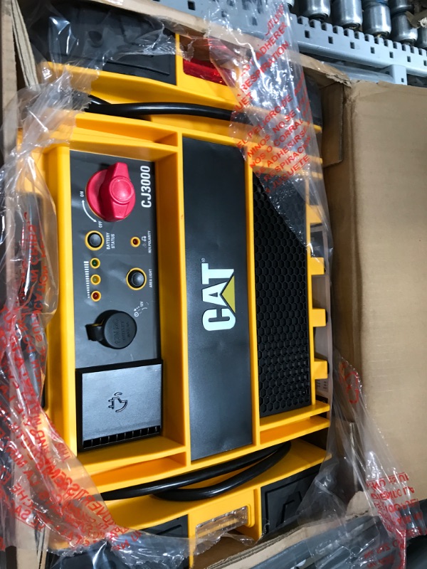 Photo 2 of CAT CJ3000 Professional Jump Starter: 2000 Peak/1000 Instant Amps, Built-In Power Switch, Battery Clamps