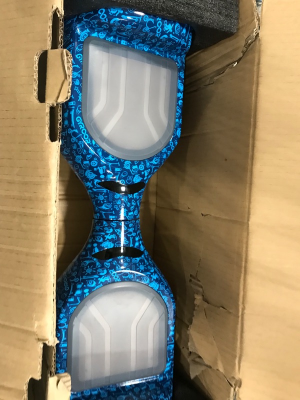 Photo 2 of (PARTS ONLY)Gyroor Hoverboard G11 Newest Flash Light with 500W Motor,Off Road All Terrian 6.5" Self Balancing Hoverboards with Bluetooth Music Speaker and UL 2272 Certified for Kids Adults Gift. 3-Sun Blue