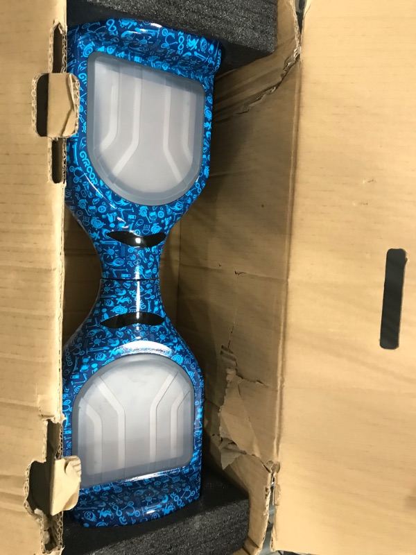 Photo 7 of (PARTS ONLY)Gyroor Hoverboard G11 Newest Flash Light with 500W Motor,Off Road All Terrian 6.5" Self Balancing Hoverboards with Bluetooth Music Speaker and UL 2272 Certified for Kids Adults Gift. 3-Sun Blue