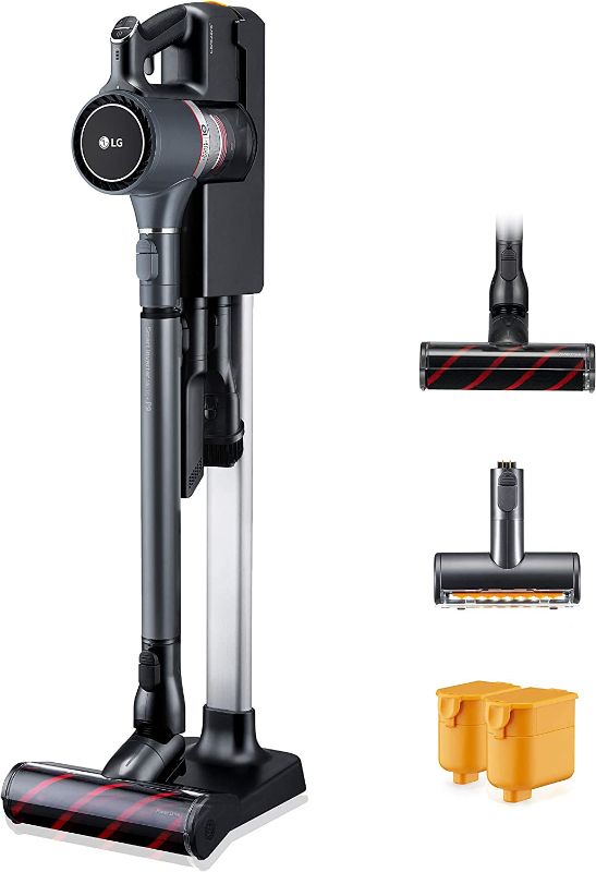 Photo 1 of LG CordZero Cordless Stick Vacuum Cleaner, Hard Floor, Carpet, Upholstery, Car, Pet Hair, Powerful Suction, Extra Battery, Up to 80 Min, Lightweight, Handheld, A907GMS
