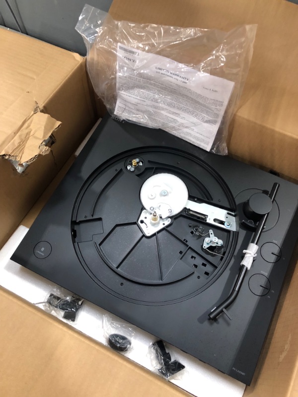 Photo 2 of Sony PS-LX310BT Belt Drive Turntable: Fully Automatic Wireless Vinyl Record Player with Bluetooth and USB Output Black