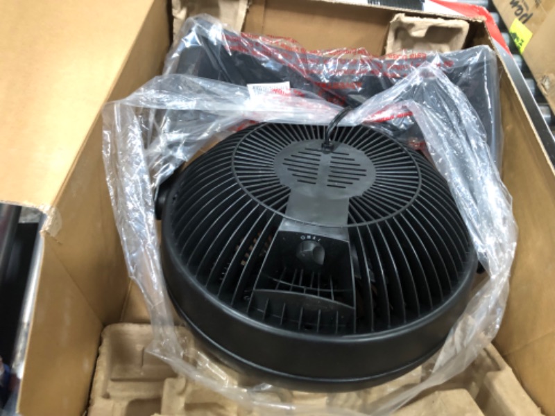 Photo 7 of 12 in. 3 Speed Whole Room Circulator Floor Fan0