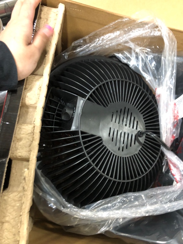 Photo 8 of 12 in. 3 Speed Whole Room Circulator Floor Fan0