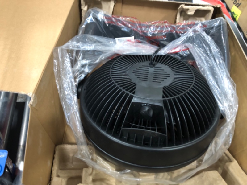 Photo 4 of 12 in. 3 Speed Whole Room Circulator Floor Fan0