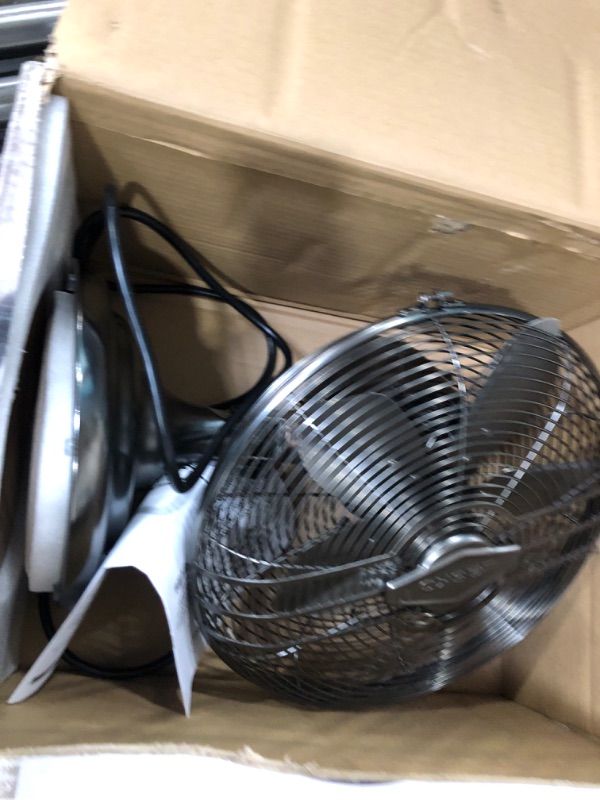 Photo 5 of Lasko 12" Classic Metal Table Fan - 12" Diameter - 3 Speed - Quiet, Carrying Handle, Oscillating - 17.3" Height x 13.3" Width - Metal