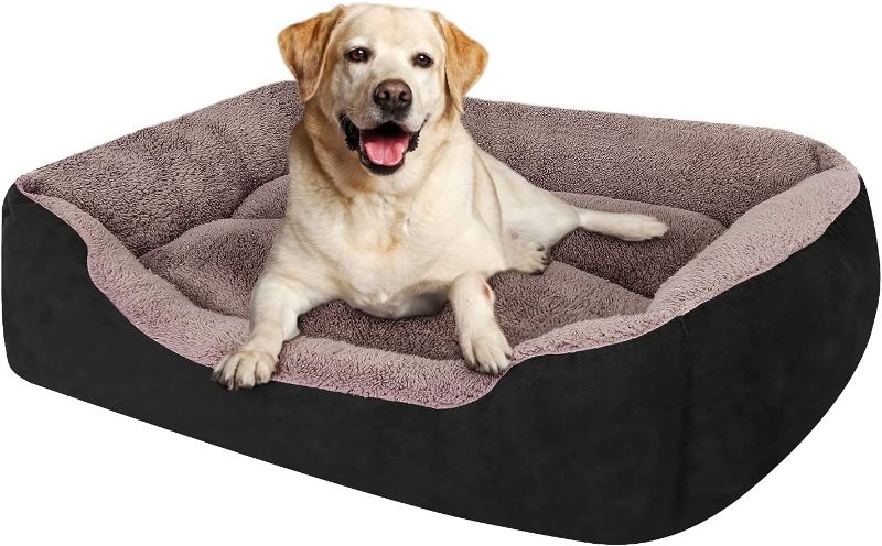 Photo 1 of  Dog Beds for Medium Dogs, Rectangle Washable Dog Bed Comfortable and Breathable Pet Sofa Warming Orthopedic Dog Bed for Medium Dogs
