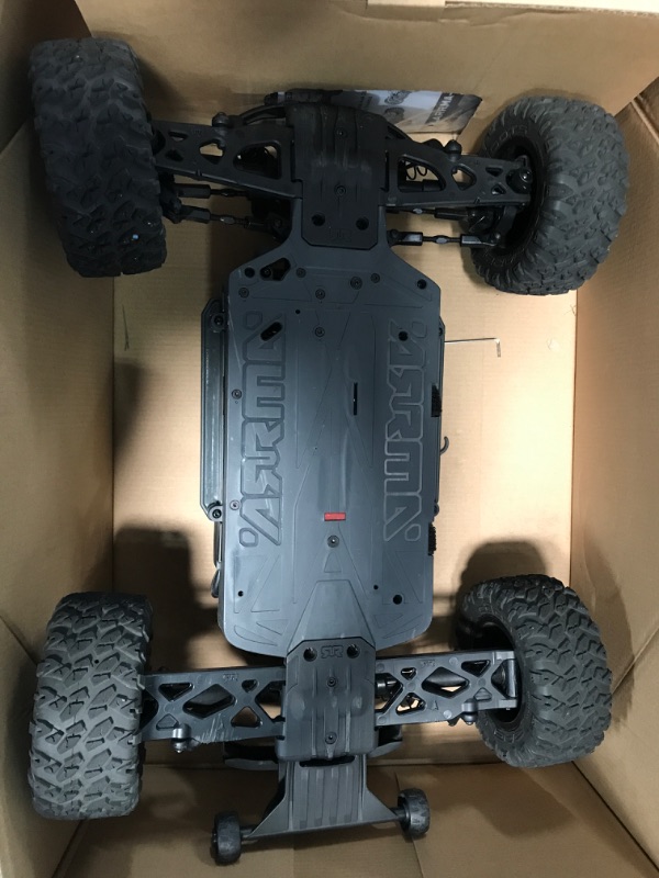 Photo 6 of **SEE NOTES**ARRMA 1/10 Big Rock 4X4 V3 3S BLX Brushless Monster RC Truck RTR (Transmitter and Receiver Included, Batteries and Charger Required), Black, ARA4312V3