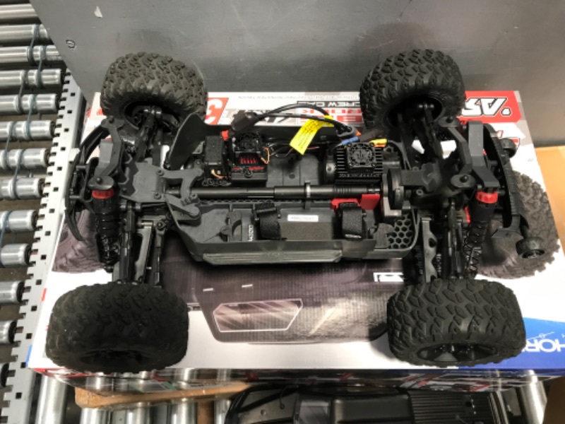 Photo 7 of **SEE NOTES**ARRMA 1/10 Big Rock 4X4 V3 3S BLX Brushless Monster RC Truck RTR (Transmitter and Receiver Included, Batteries and Charger Required), Black, ARA4312V3